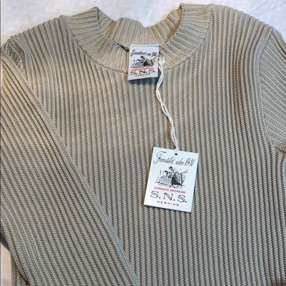 S.N.S Herning Patent crew neck beige L